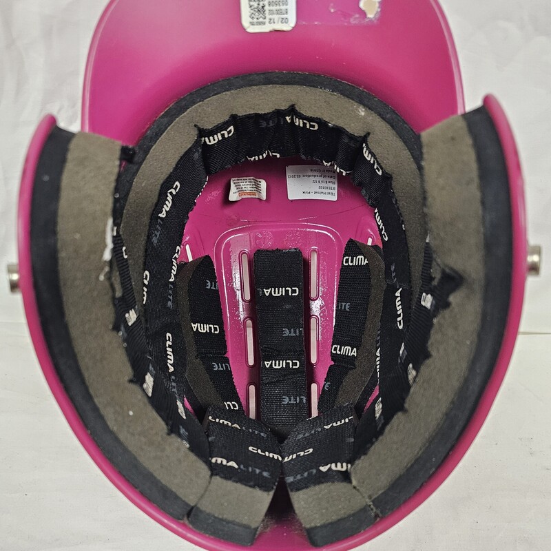 Pre-owned Adidas Triple Stripe Pink T-Ball Helmet