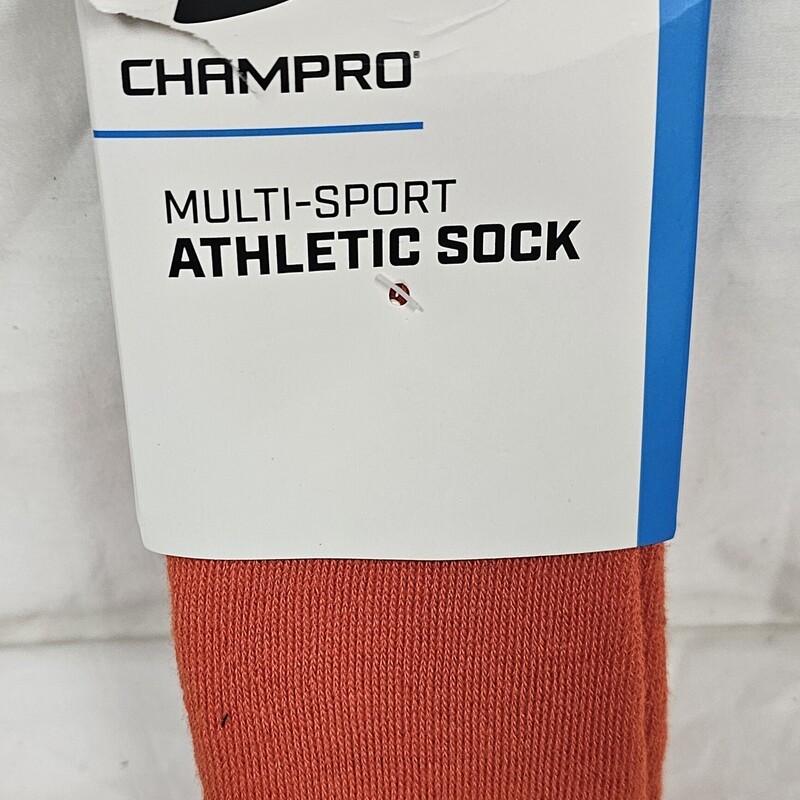 New Champro Multi Sport Socks, Orange, Sock Size: L- Shoe size 8.5-12