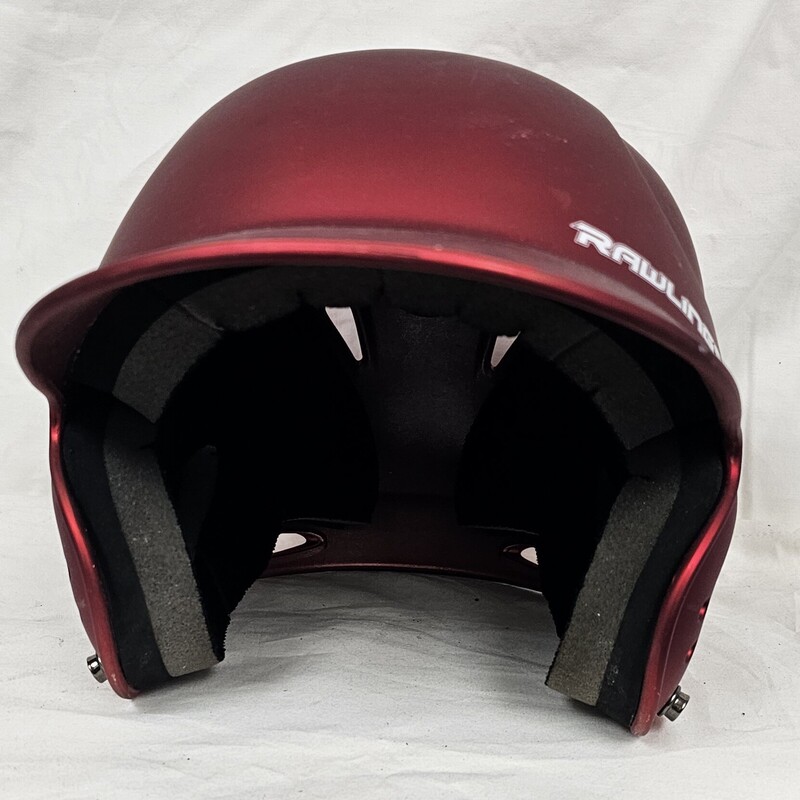 Pre-owned Rawlings Vapor Low Profile Batting Helmet, Metallic Red, Size: 6.5-7.5