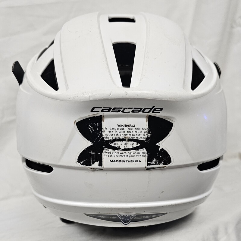 Pre-owned Cascade CPV-R White Lacrosse Helmet, Size: XS