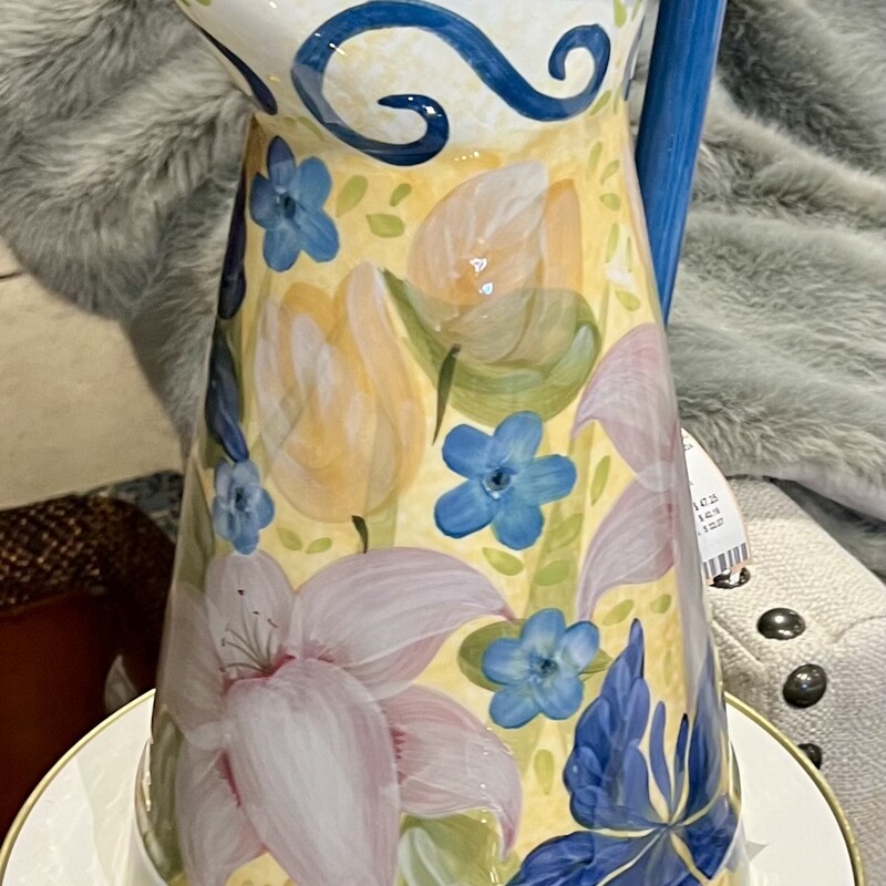 Floral Pitcher, None, Size: None