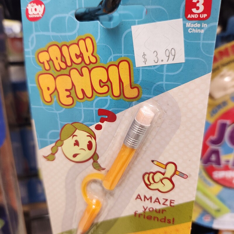 Trick Pencil, Ages 3+, Size: Magic
