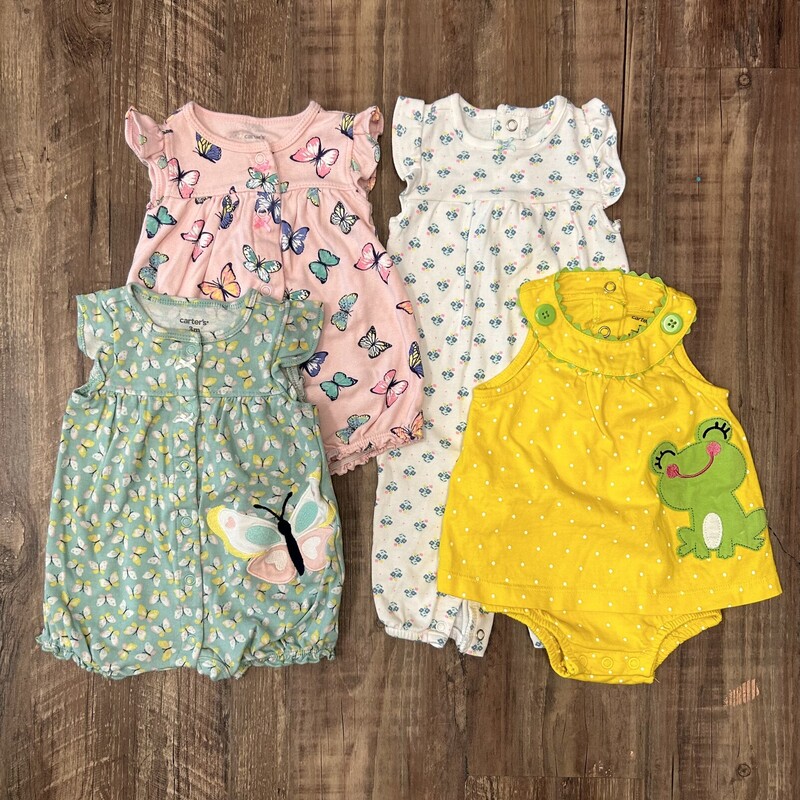 Carters 4pk Mix Rompers