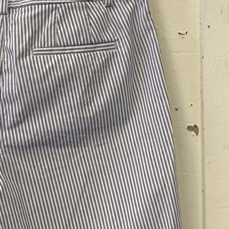 Wht/cham Stripe Shorts<br />
Wht/blue<br />
Size: 4