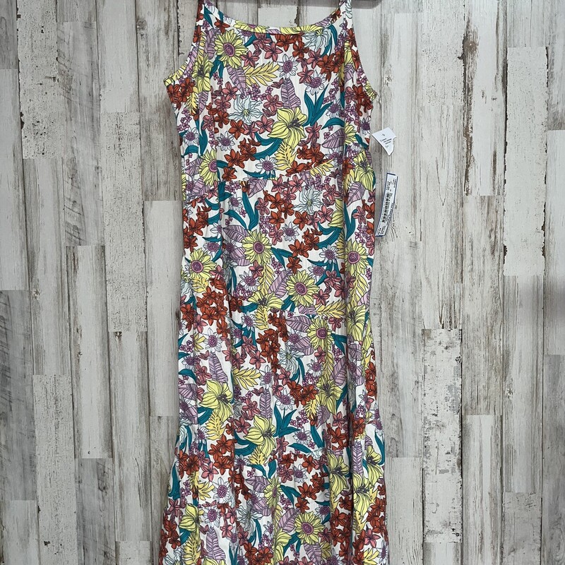 NEW 8 White Floral Maxi