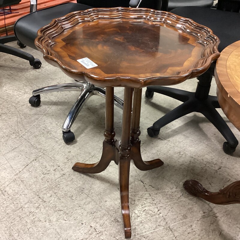 Dk Wd Tripod End Table, Dk Wood, Round
21in wide x 21in deep x 27in tall