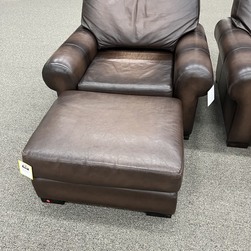 P.B. Leather Chair Brown