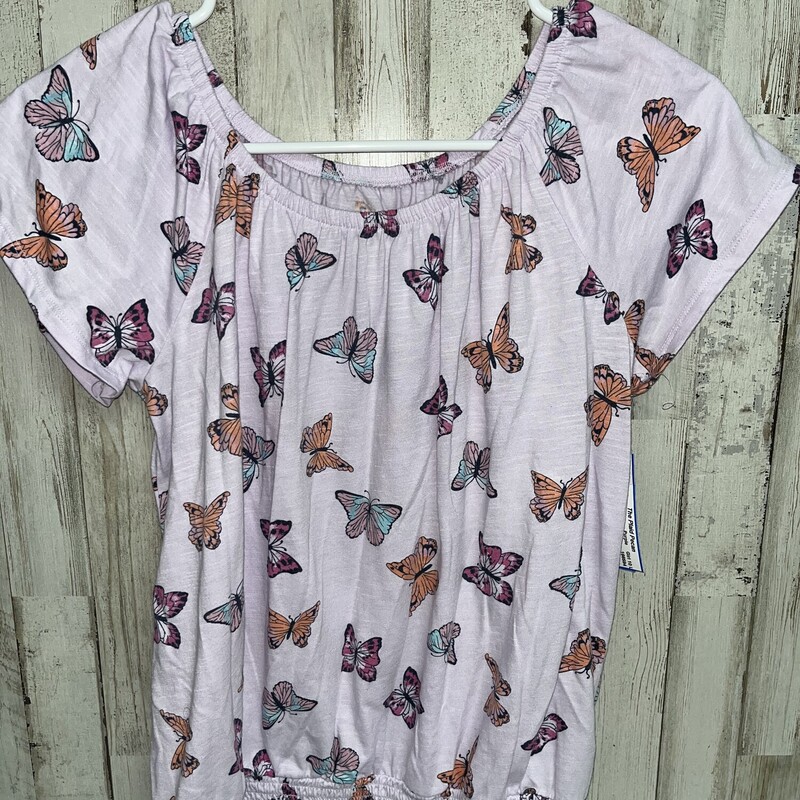 14/16 Lilac Butterfly Tee, Purple, Size: Girl 10 Up