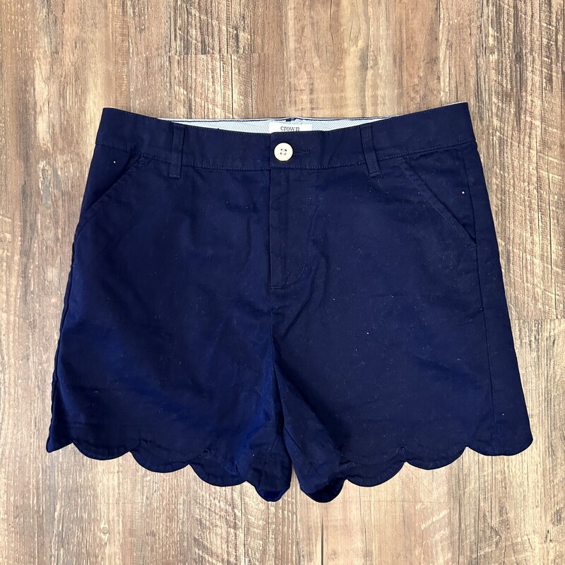 Crow Ivy Scalloped 12, Navy, Size: Youth L
