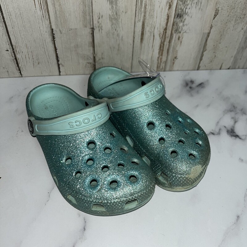 12 Blue Glitter Slip Ons, Blue, Size: Shoes 12