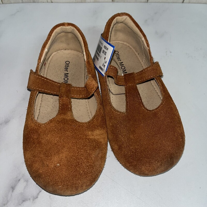 8 Brown Suede Mary Janes
