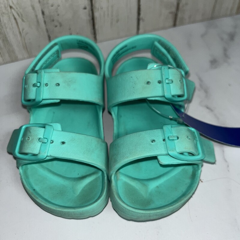7 Teal Velcro Sandals