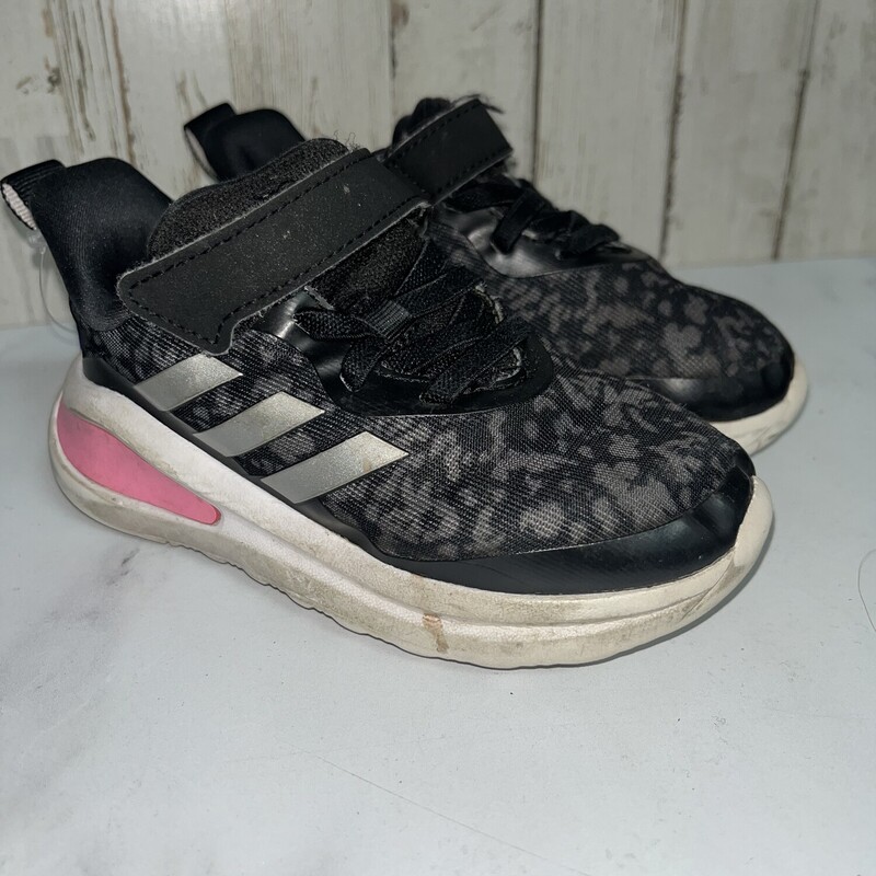 8 Black Cheetah Sneakers, Black, Size: Shoes 8
