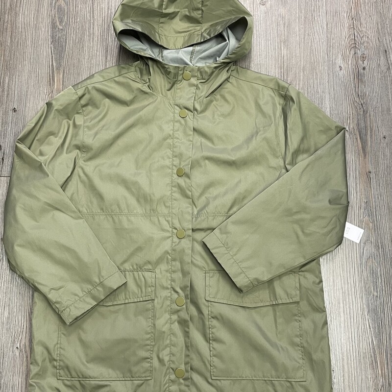 Old Navy Rain Jacket, Green, Size: 10-12Y
NEW!
Water  Resistant