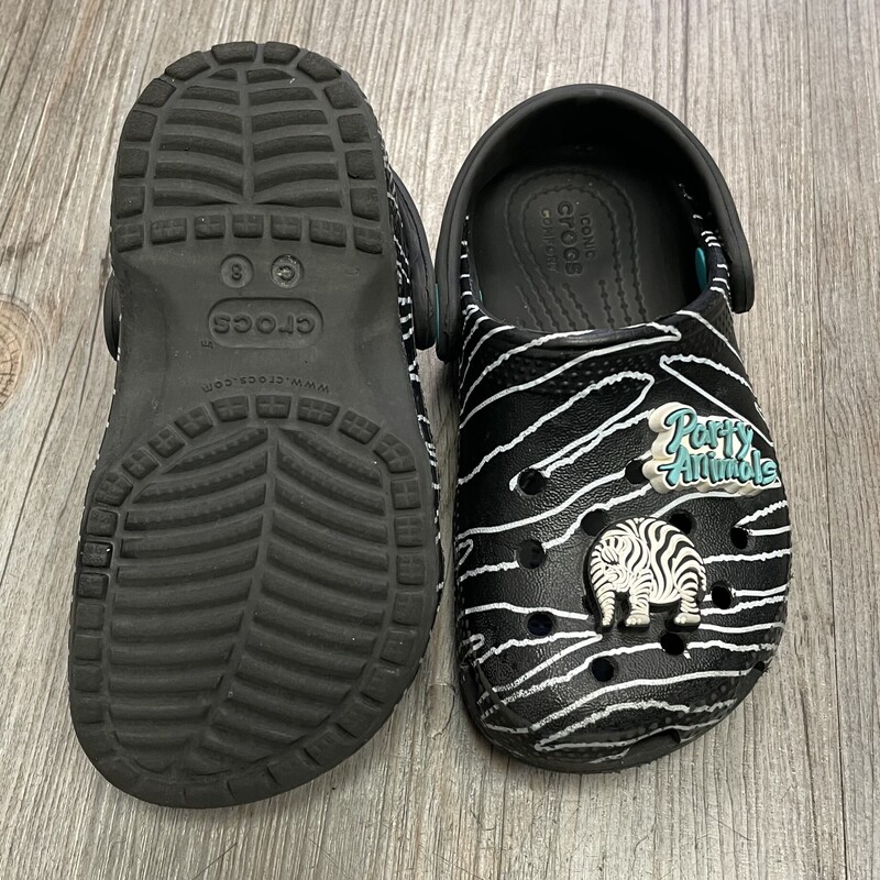 Crocs Clog, Black, Size: 8T