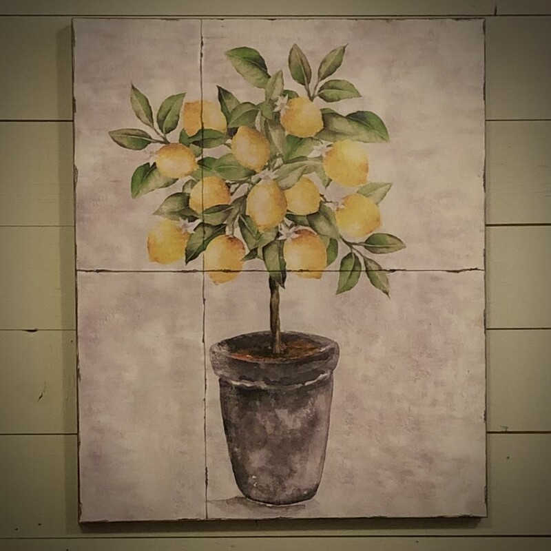 LemonTopiary Wall Art
24 H x 20 W
This isn't just any wall art, it's a citrus sensation, a celebration of the simple joy found in nature's bounty. With every glance, you're transported to a whimsical garden where lemons dance to their own zestful tune.

So, hang up that lemon topiary wall art and let it infuse your space with its fruity flair. It's not just décor; it's a slice of happiness, a vibrant ode to the sunny side of life.