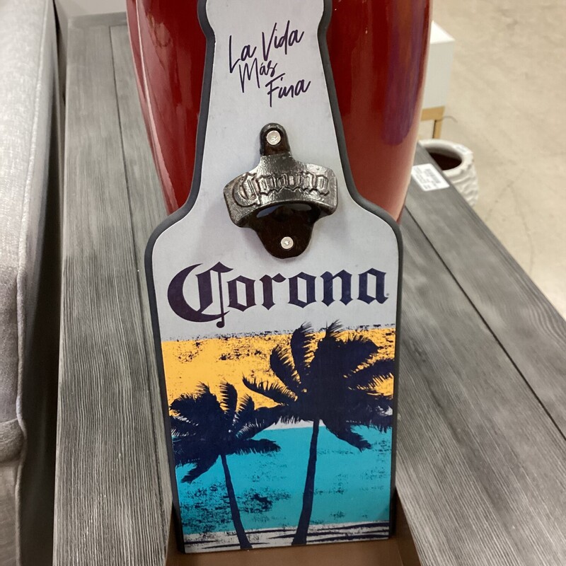 Corona Bottle Opener, Gray, Metal
15in tall x 6in wide x 3in deep