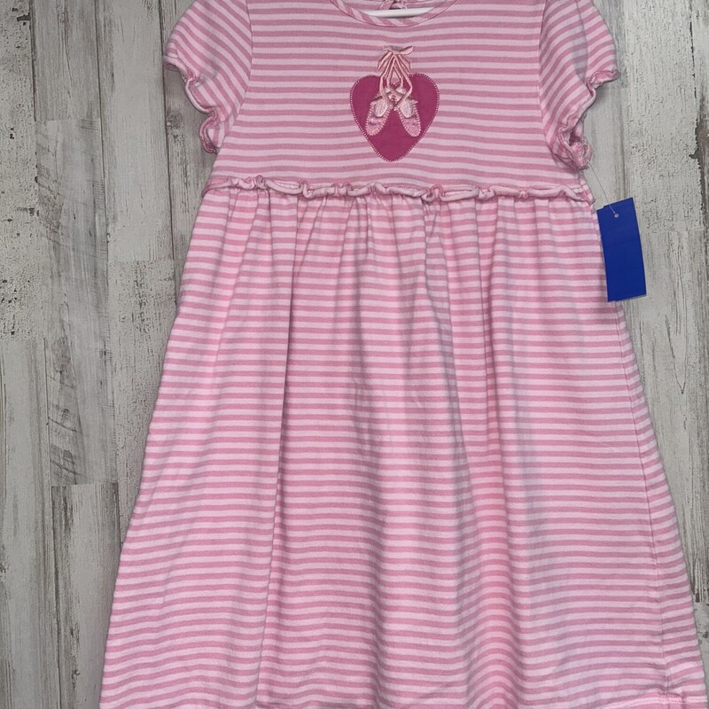 6 Pink Stripe Ballet Dres, Pink, Size: Girl 6/6x