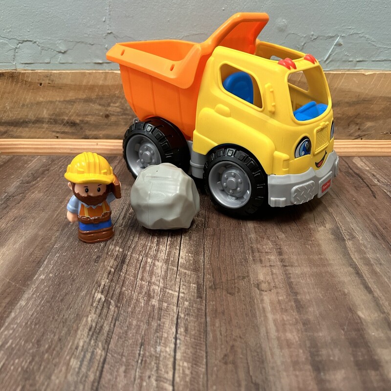 Little People Dump Truck, Yellow, Size: Little Ppl