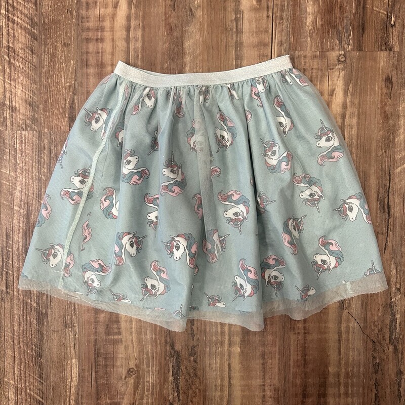 H&M Unicorn Tulle Skirt, Blue, Size: 6T/6x