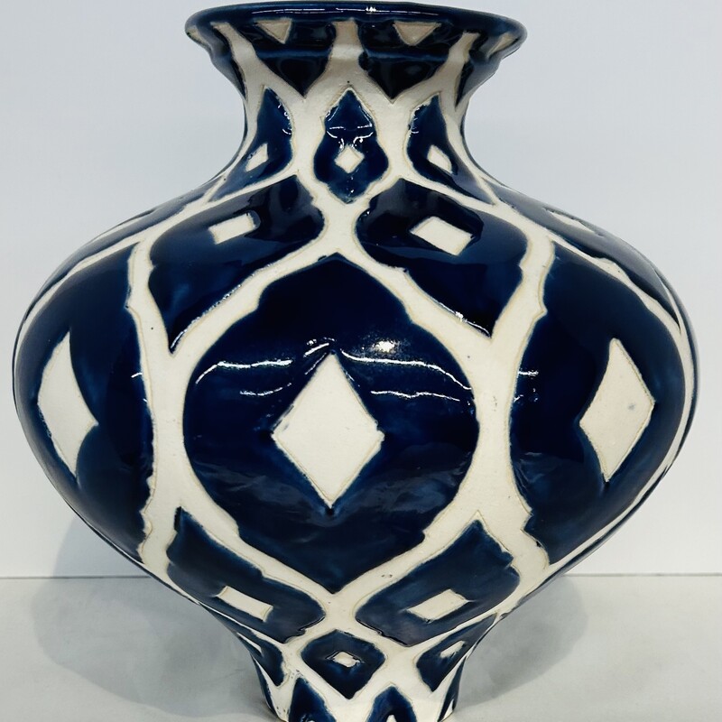 Ikat Pottery Vase