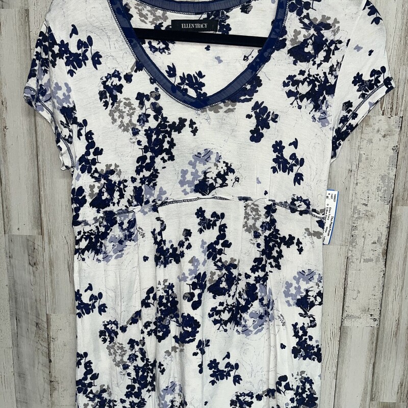 S Blue Floral Babydoll To