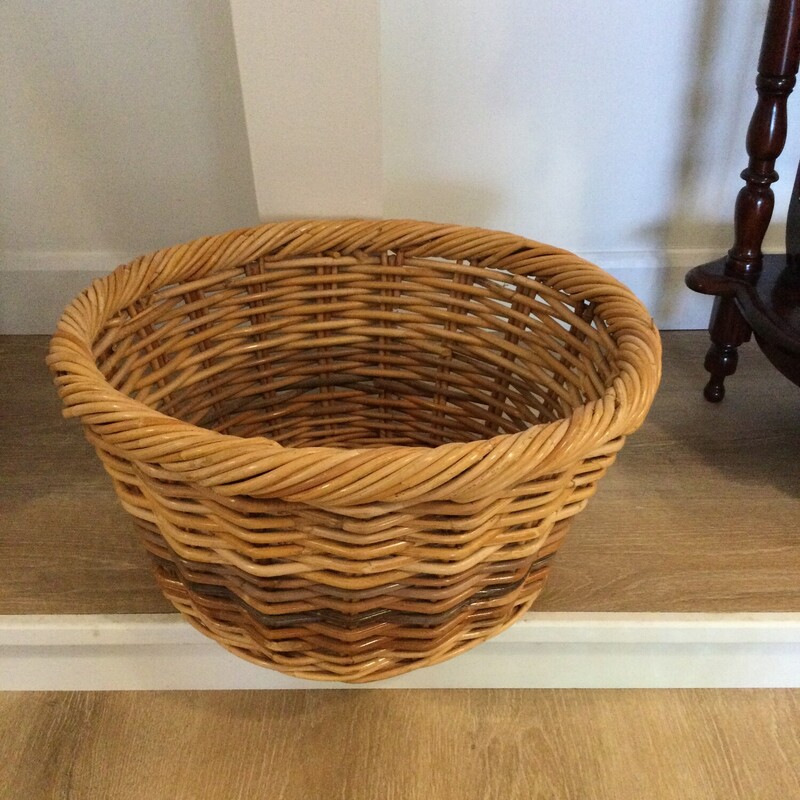 Round Basket, Natural, Size: 11X21