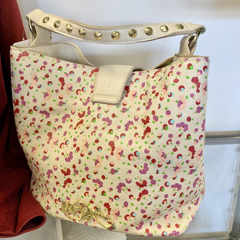 Betsey Johnson Bag,<br />
Colour: Cream Pink and green,<br />
Size: Large