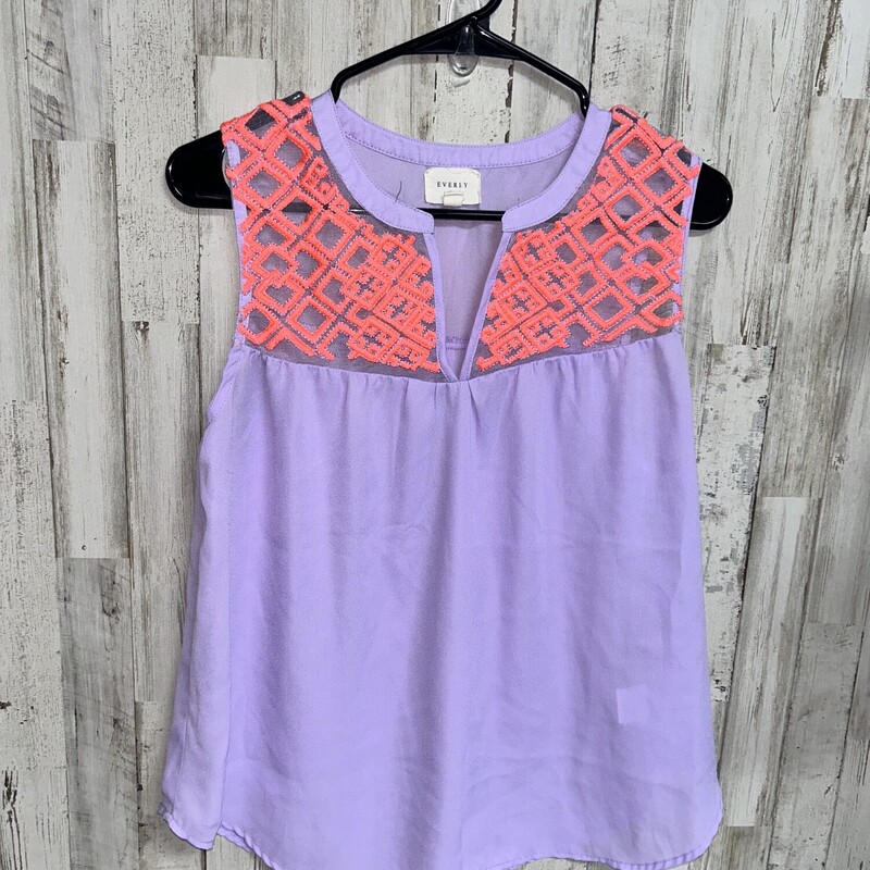 S Lilac Mesh Embroider Ta