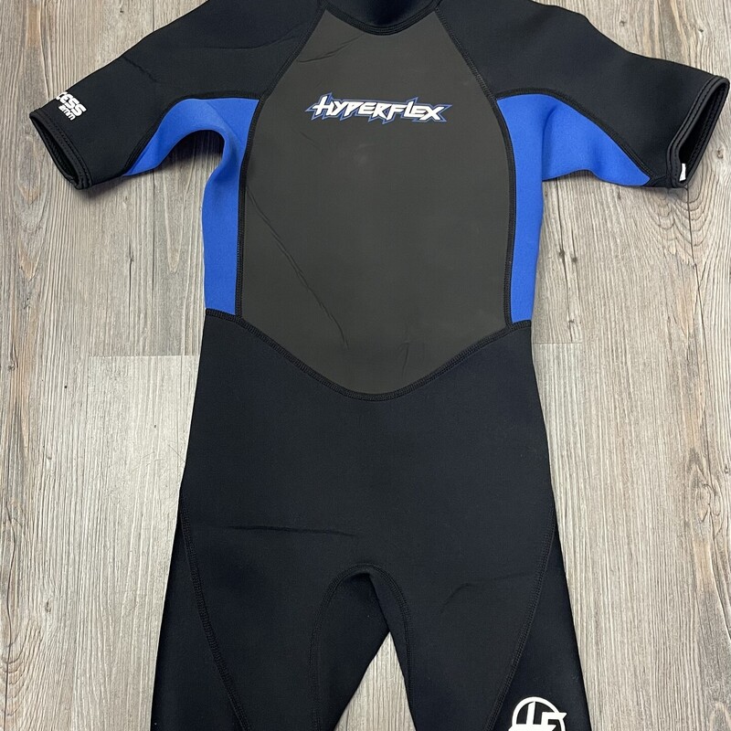 Hyperflex Wetsuit, Blk/blue, Size: 12Y