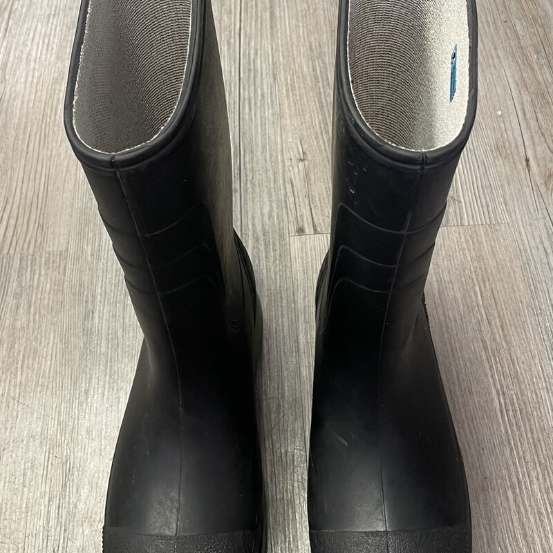 Rain Boots, Black, Size: 3Y