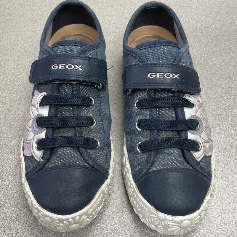 Geox Velcro Shoes, Navy, Size: 1Y
