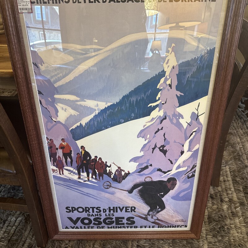 Sport D Hiver Ski Poster

 Size: 42Lx27W