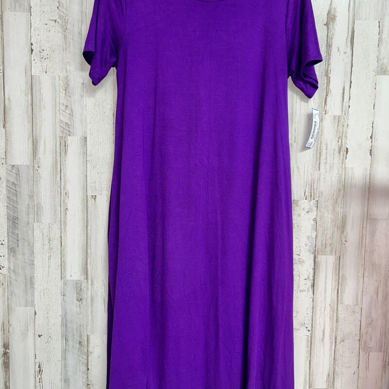 S Purple Pocket Dress, Purple, Size: Ladies S