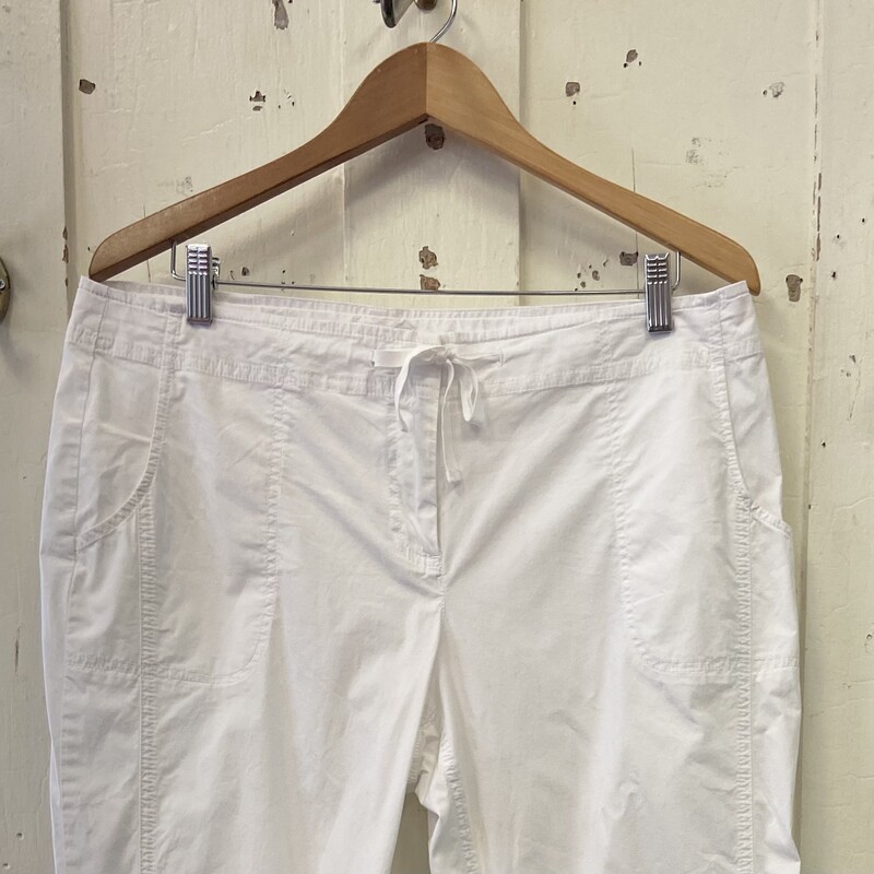 White Crop Pants