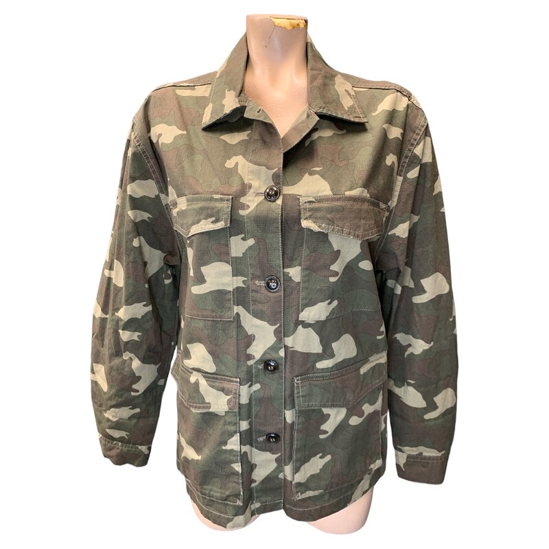 H&M Camouflage S12, Olvgren, Size: L