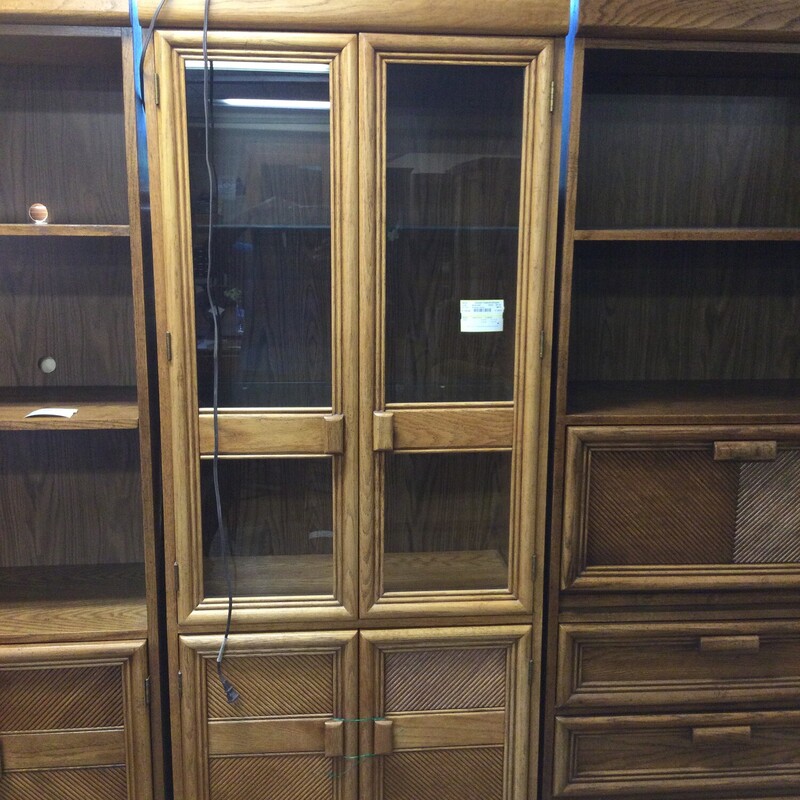 Bookcase W Glass Doors