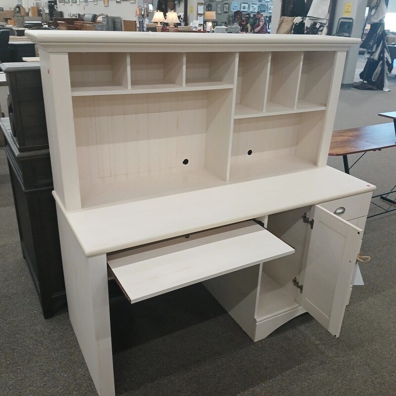 White Desk W/ Hutch