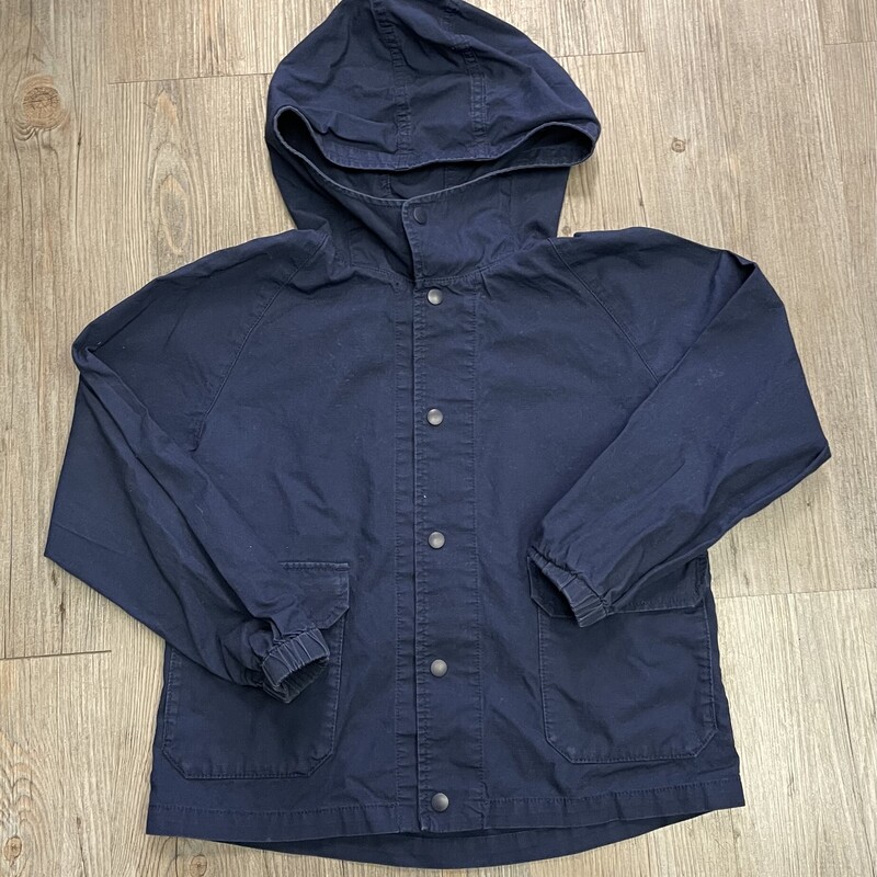 Uniqlo Spring Jacket, Navy, Size: 7-8Y