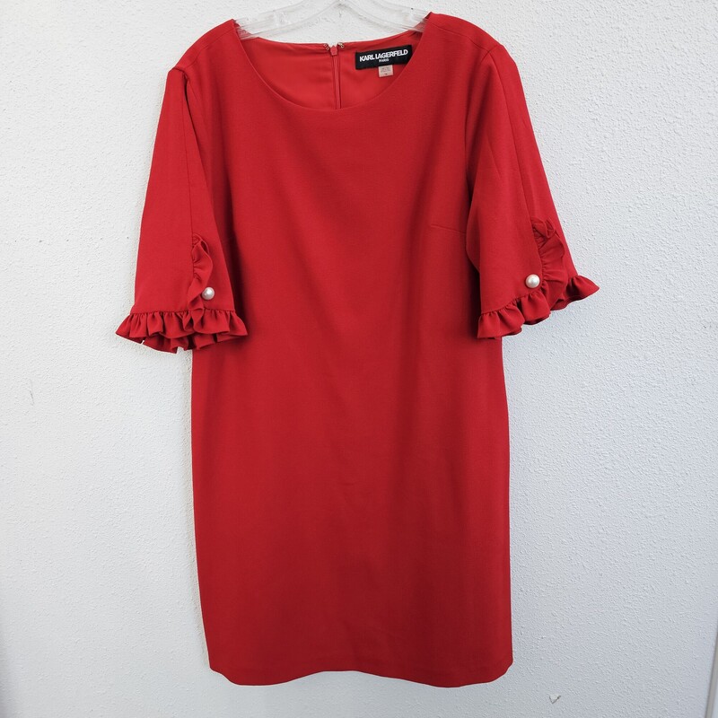 Karl Lagerfeld, Red, Size: 14