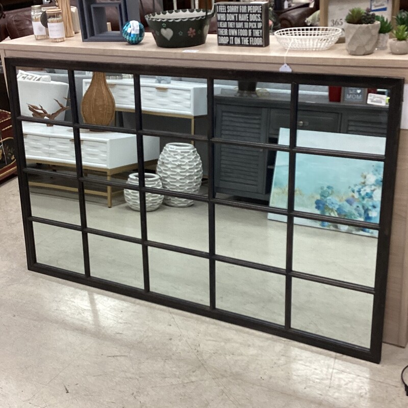 Large Panel Mirror, Blk, Distressed
67 in x 39 in