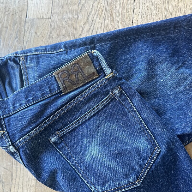 Double RLJeans Distressed, DkJeans, Size: 34 X 32<br />
LOW STRAIGHT LOWRISE/ SLIM STRAIGHT LEG/ SELVEDGE DISTRESS/ 5-POCKETS/ BUTTON FLY Dark  BLUE JEANS Sz 34 x 32 These jeans are one of the hottest jeans in the market today...don't miss out on these!!<br />
<br />
All Sale Are Final<br />
No Returns<br />
<br />
Pick Up In Store<br />
OR<br />
Have It Shipped<br />
<br />
Thanks For Shopping With Us;-)