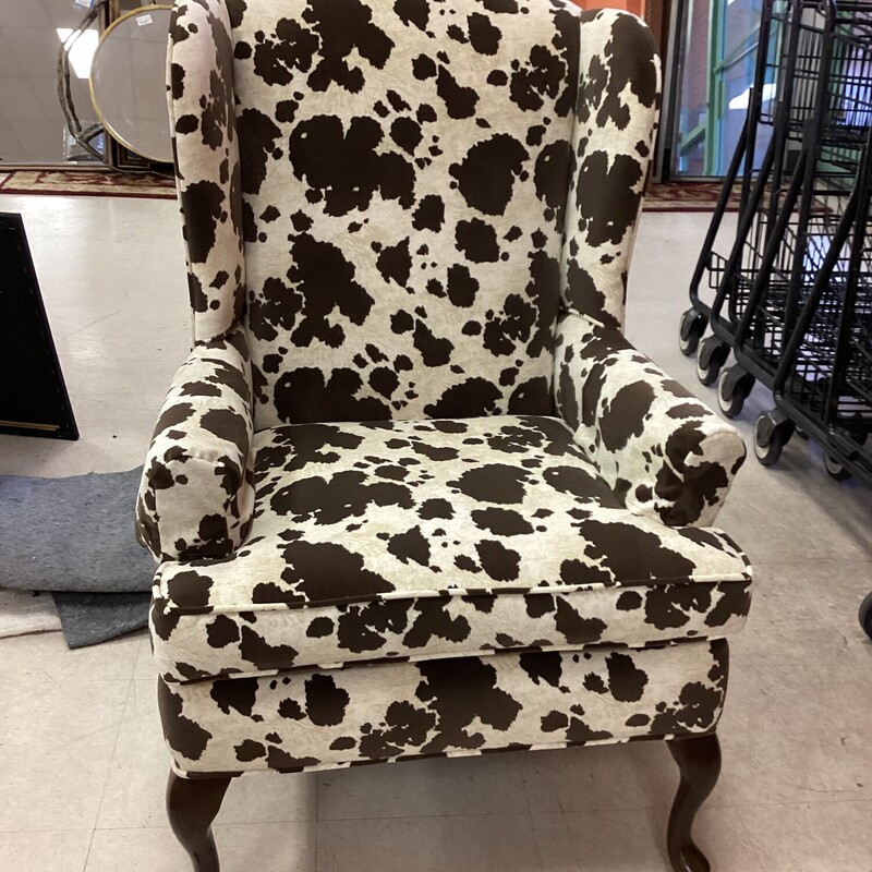 Cowprint Chair, Brown, Brn Back
27 in w