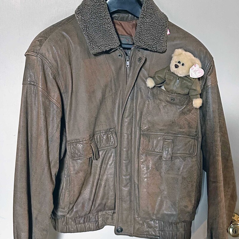 VTG Leather Bomber Jacket