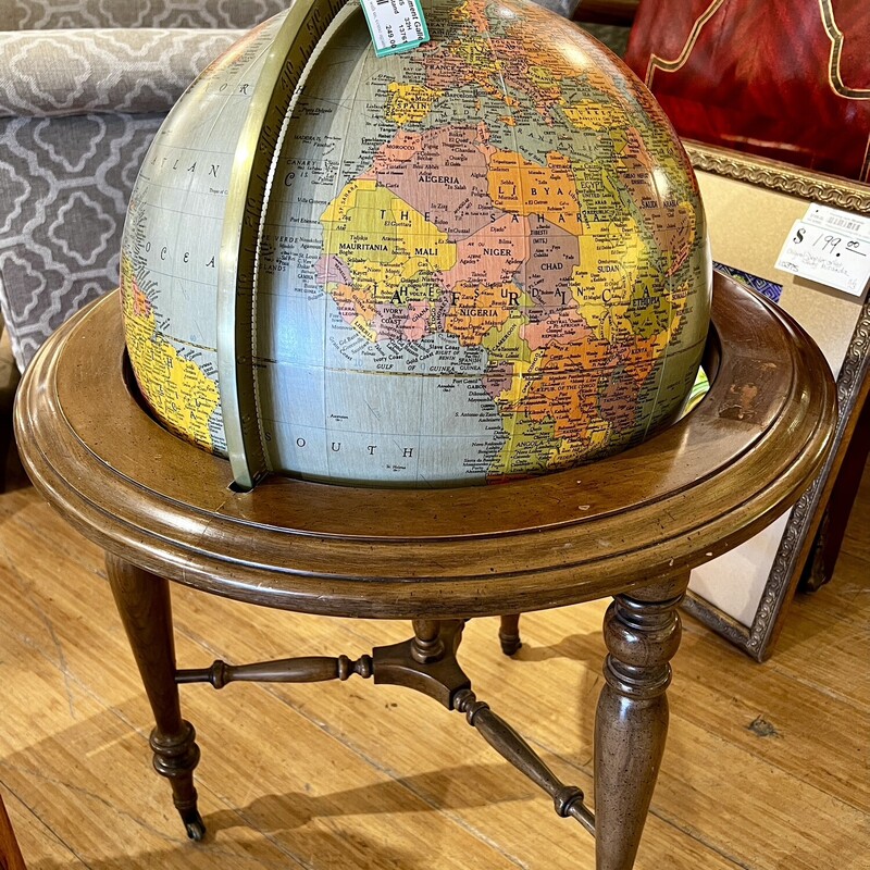 Replogle Globe 16 On Wheeled Stand, AS IS,
Size: 32H