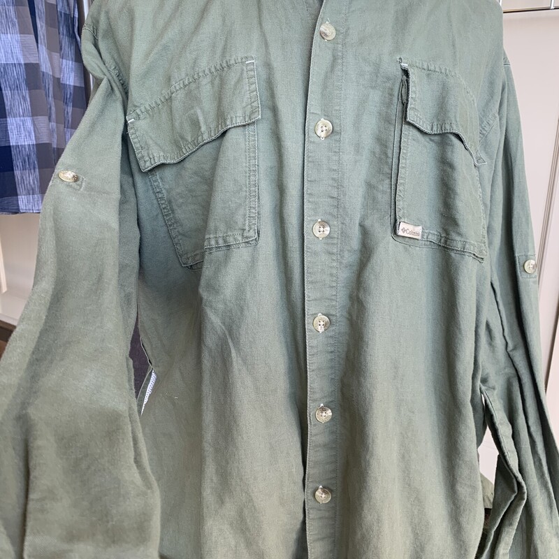 Columbia LS BD, Green, Size: XL
All Sales are Final
No Returns

Pick up in store within 7 days of purchase
OR
Have It Shipped
Thank You For Shopping With Us:-)