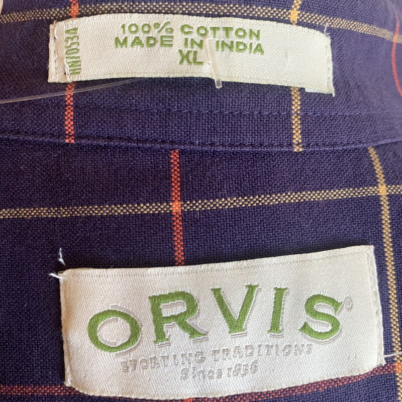 Orvis Long Sleeve ButtonDown , Nav/mult, Size: XLARGE
All Sales are Final
No Returns

Pick up in store within 7 days of purchase
OR
Have It Shipped
Thank You For Shopping With Us:-)