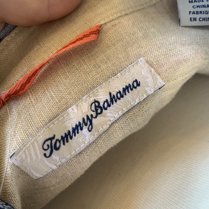 Tommy Bahama Linen BD LS, Purplaid, Size: Large<br />
All Sales are Final<br />
No Returns<br />
<br />
Pick up in store within 7 days of purchase<br />
OR<br />
Have It Shipped<br />
Thank You For Shopping With Us:-)