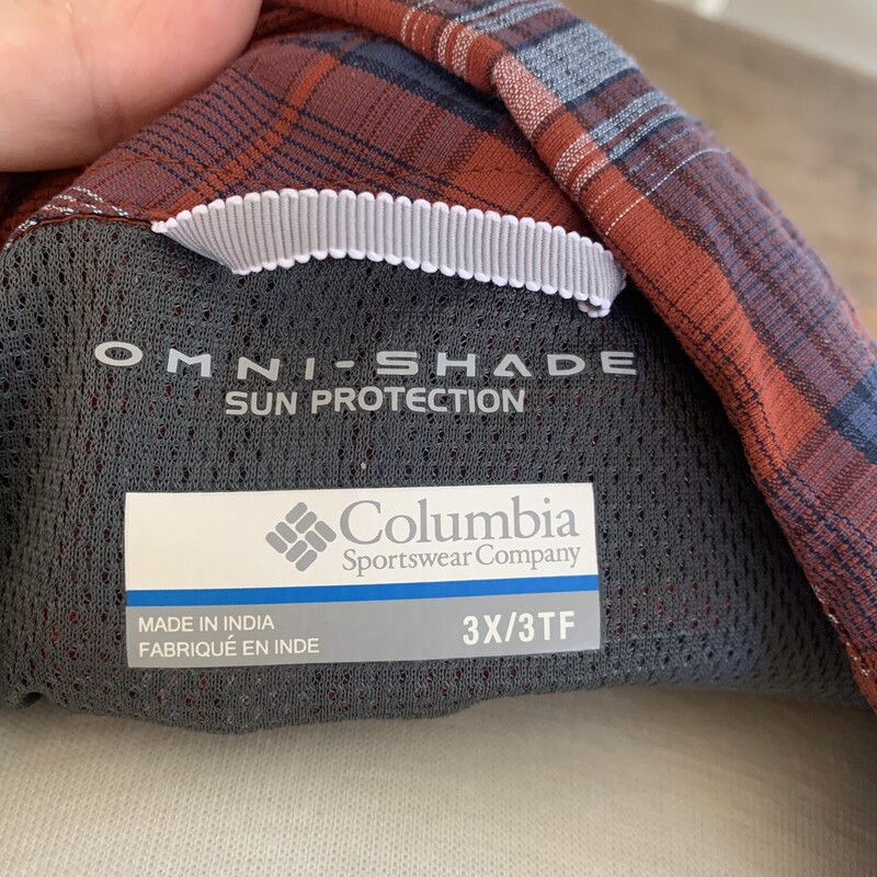 Columbia Omni Shade Protection, Orange, Size: 3x<br />
All Sales are Final<br />
No Returns<br />
<br />
Pick up in store within 7 days of purchase<br />
OR<br />
Have It Shipped<br />
Thank You For Shopping With Us:-)