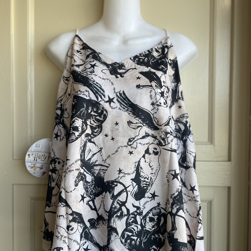 NWT Harry Potter Top, Tan/Blck, Size: L<br />
Harry Potter Fans Unite ! This is Hermione approved !! Have fun with this swanky tank!!<br />
All Sales Are Final<br />
No Returns<br />
Pick Up In store within 7 days of purchase<br />
OR<br />
Have it shipped<br />
<br />
Thanks For SHopping With Us:-)